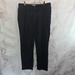 J Jill Pants Women 10 P Petite X 28 Black High Rise Corduroy Crop Short Stretch